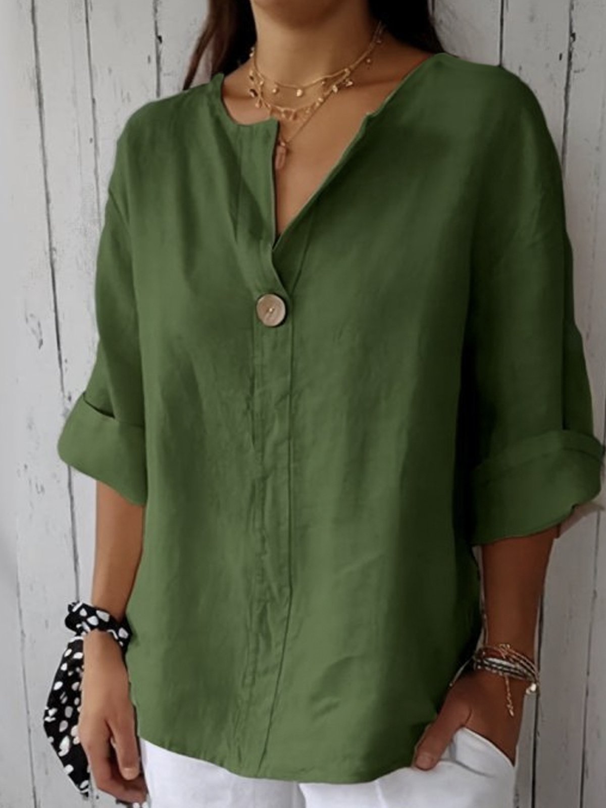 Jessa™ - Blusa Casual de Cuello en V
