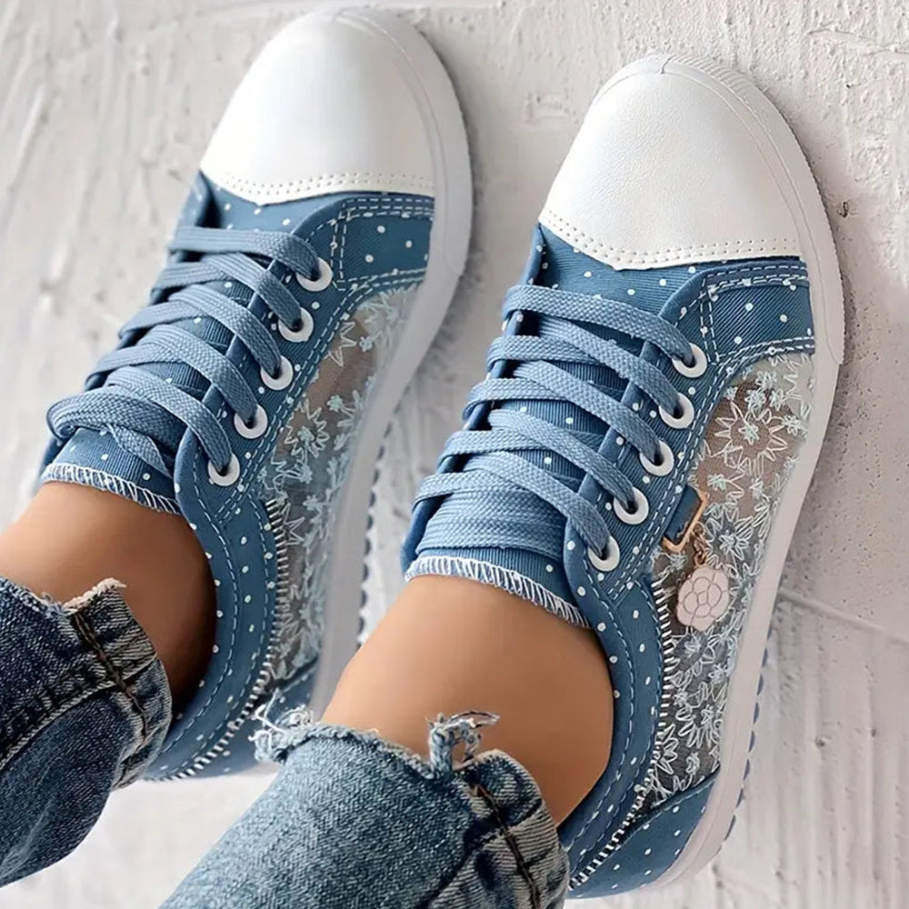 Mielle™ - Zapatillas de encaje punteado