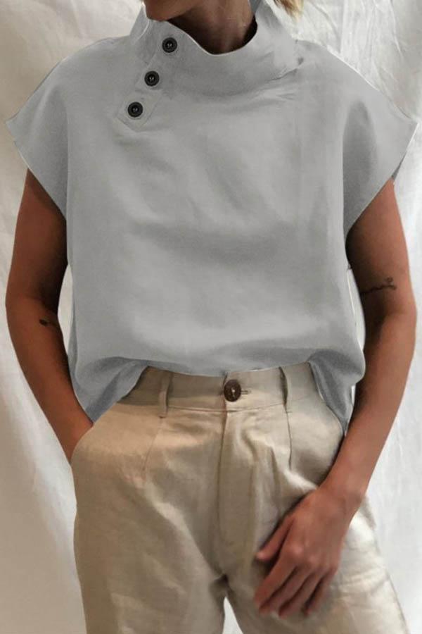 Lowella™ - Blusa moderna con detalles de botones