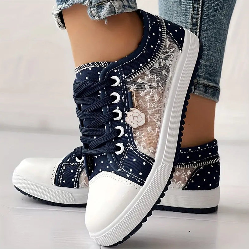 Mielle™ - Zapatillas de encaje punteado
