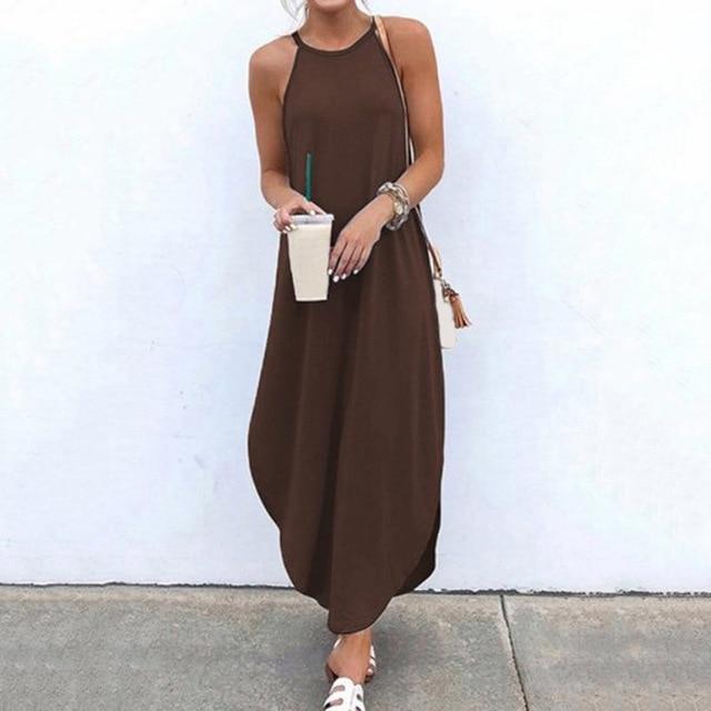 Aurella™ - Vestido largo ajustado sin esfuerzo
