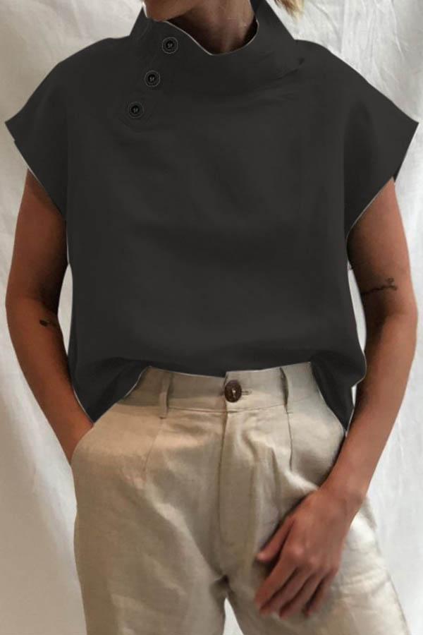 Lowella™ - Blusa moderna con detalles de botones