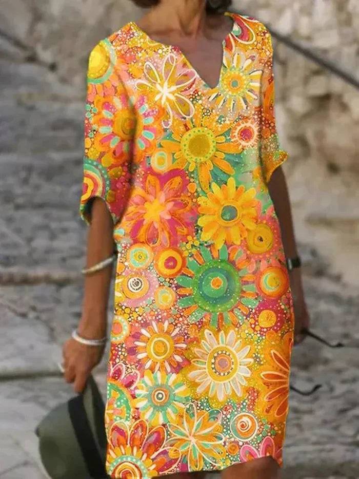 Yelina™ - Vestido Radiante Floral