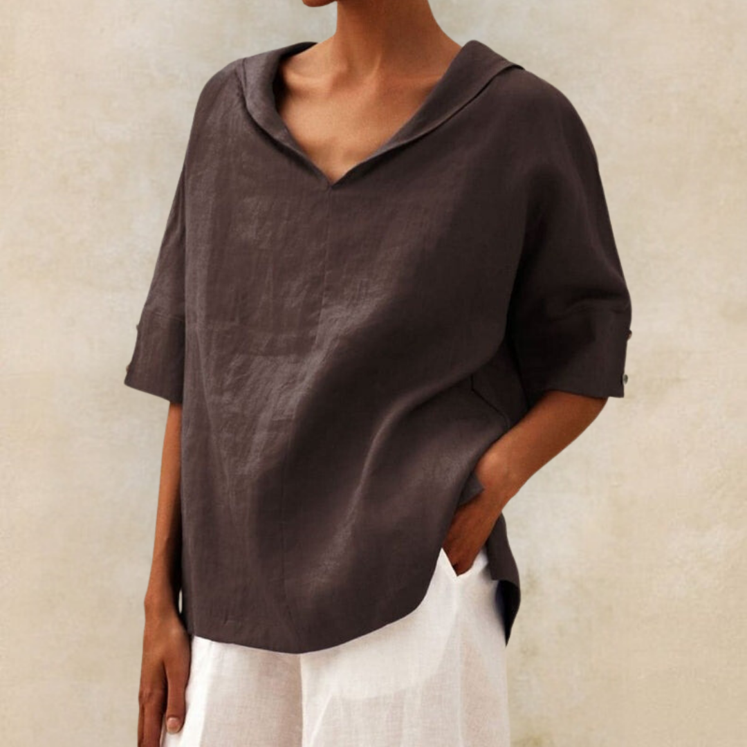 Lhinee™ - Blusa de estilo casual y corte holgado