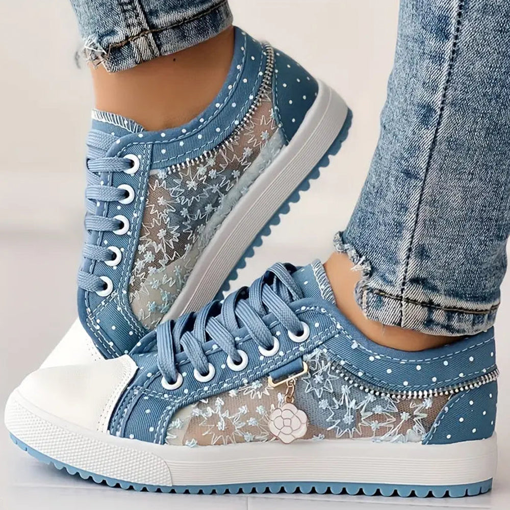 Mielle™ - Zapatillas de encaje punteado
