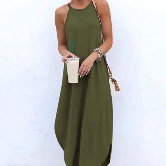 Aurella™ - Vestido largo ajustado sin esfuerzo