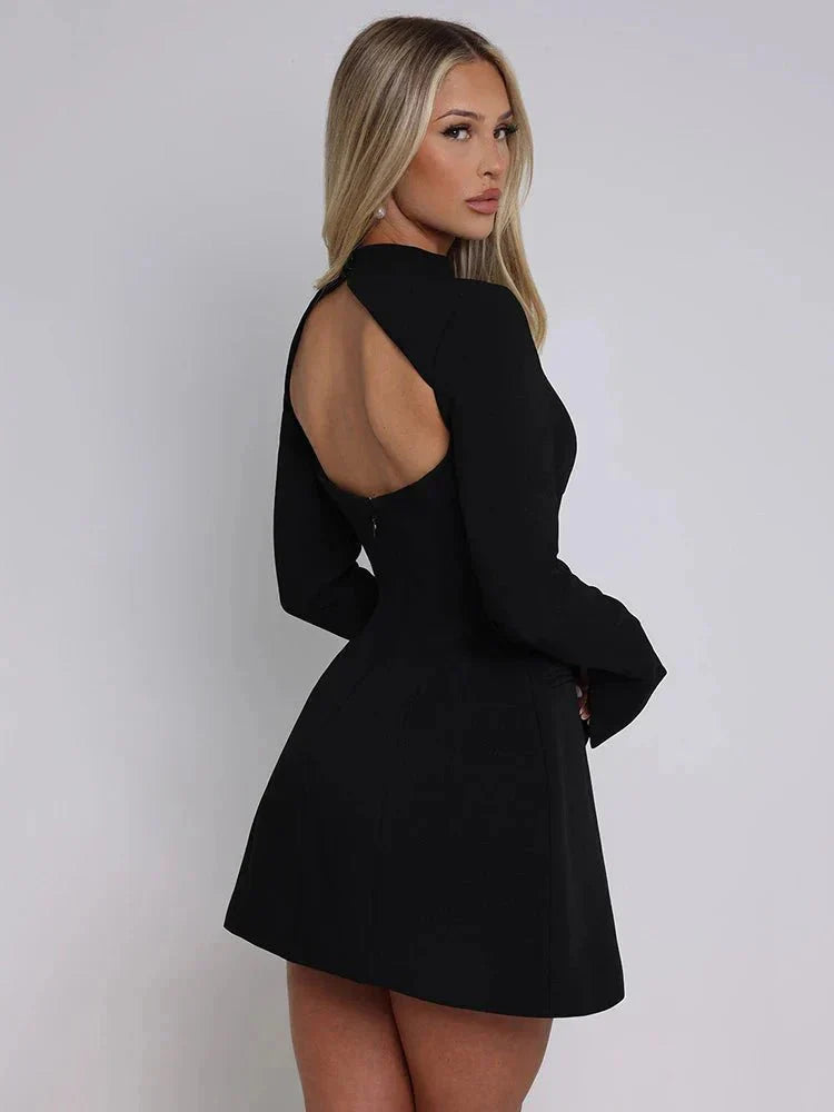 Elegante mini vestido sin espalda - Isabela
