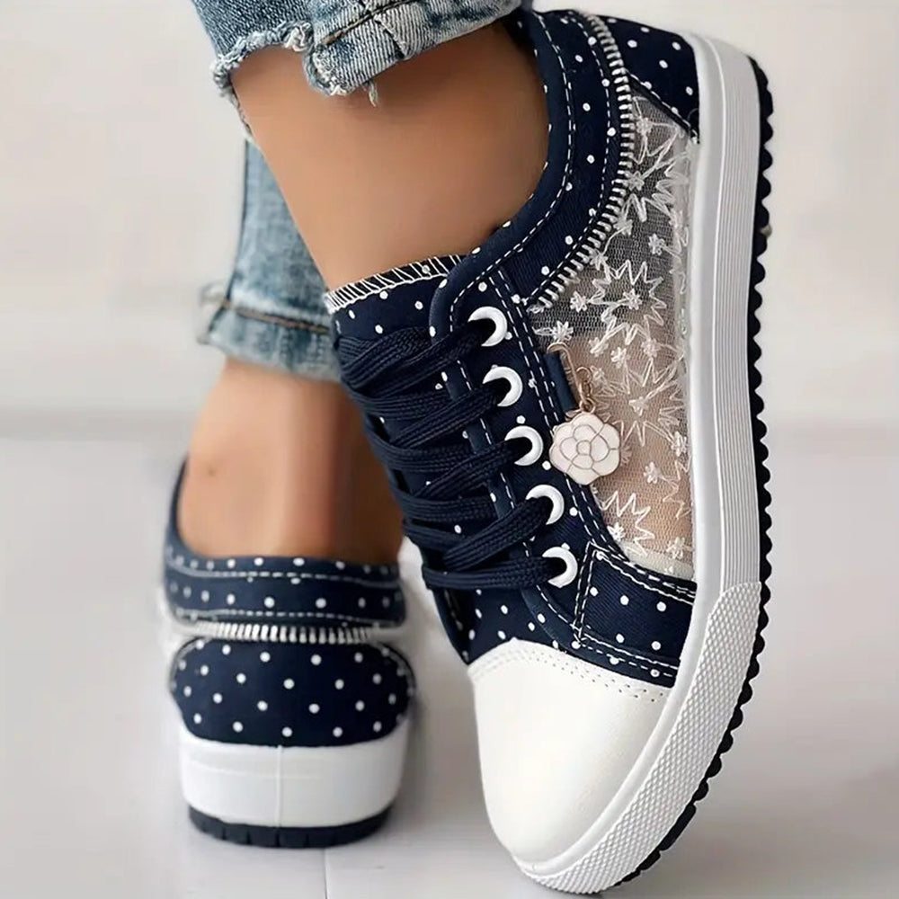 Mielle™ - Zapatillas de encaje punteado