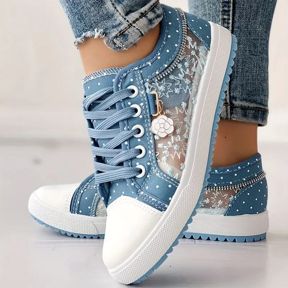 Mielle™ - Zapatillas de encaje punteado