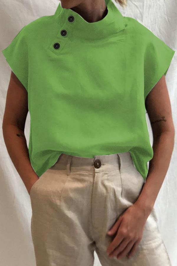 Lowella™ - Blusa moderna con detalles de botones