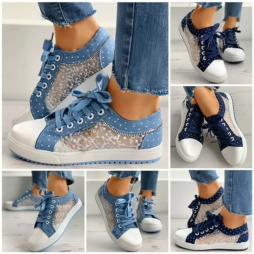 Mielle™ - Zapatillas de encaje punteado
