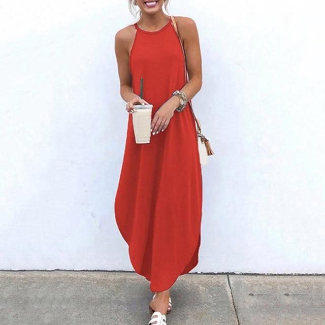 Aurella™ - Vestido largo ajustado sin esfuerzo