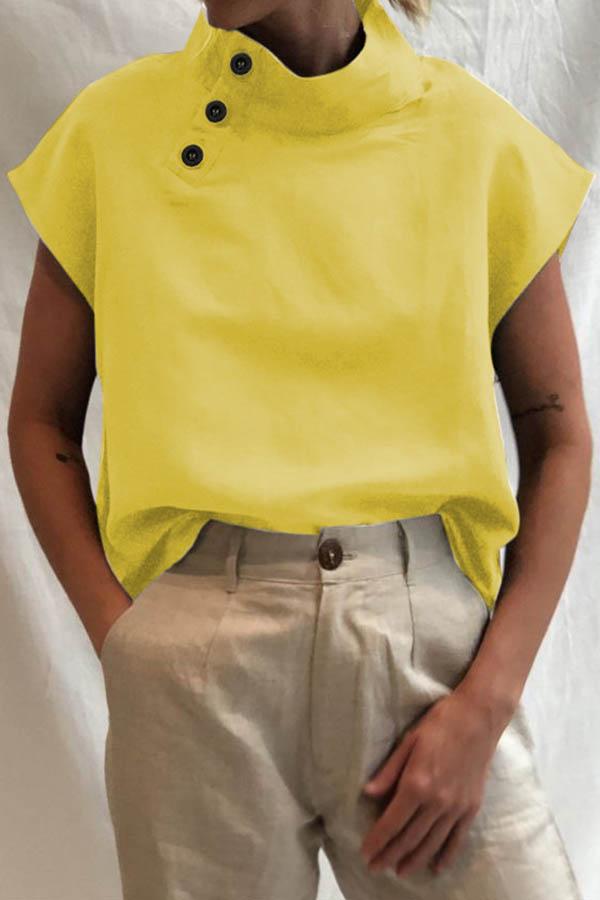 Lowella™ - Blusa moderna con detalles de botones