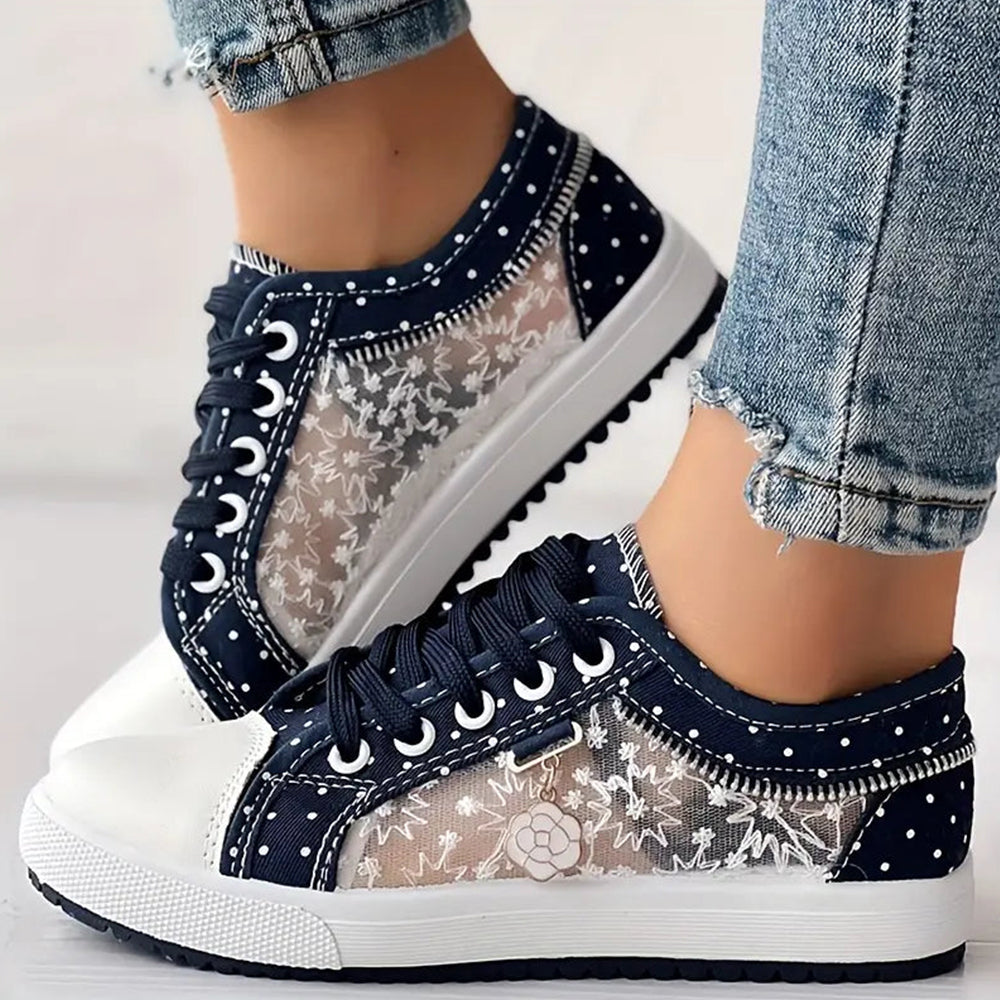Mielle™ - Zapatillas de encaje punteado