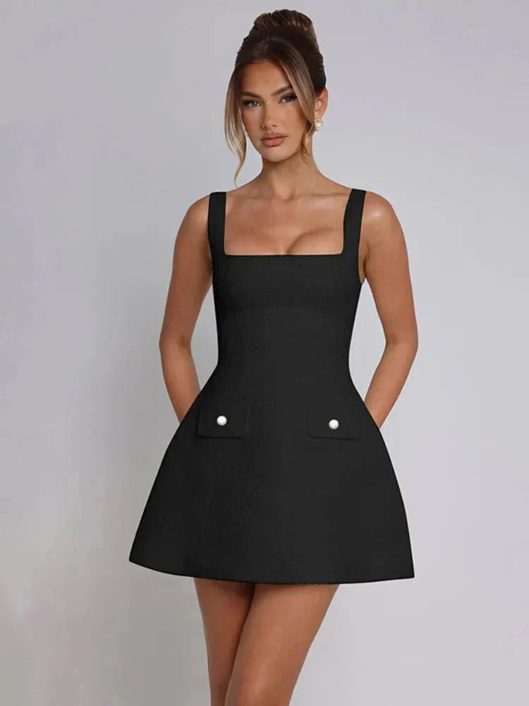 Vestido mini con tirantes finos - Lucia