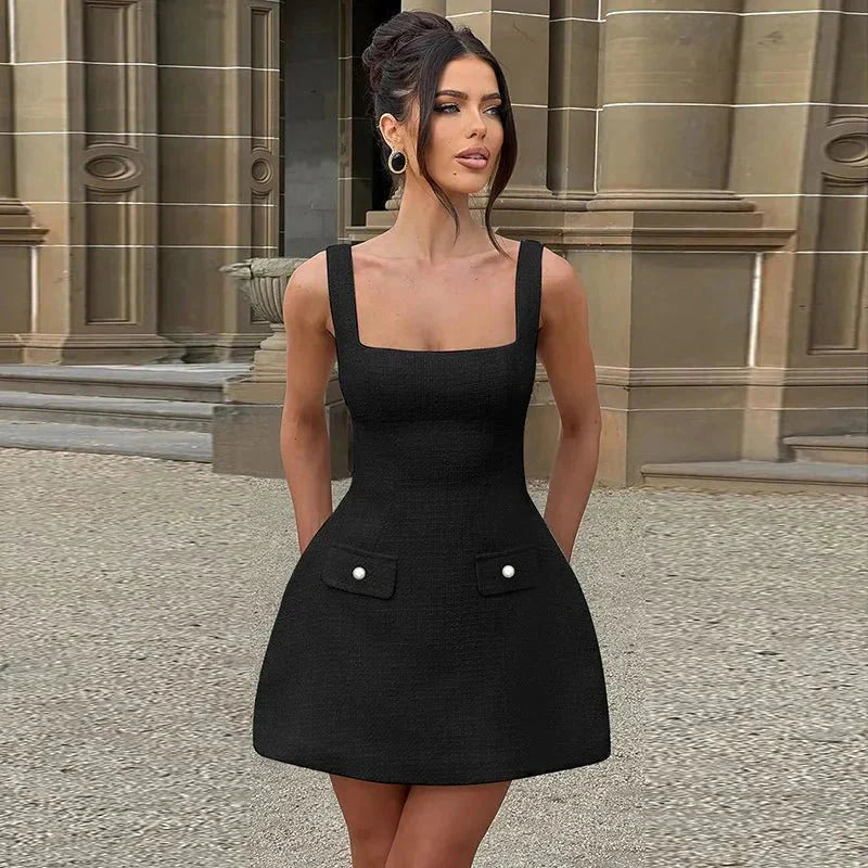 Vestido mini con tirantes finos - Lucia