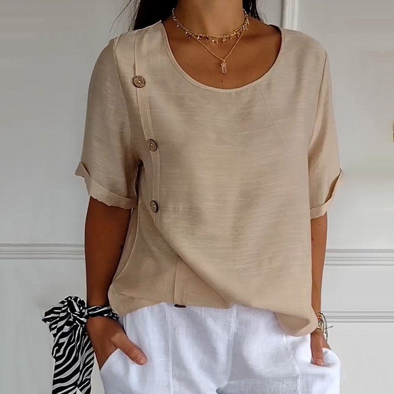Noella - Blusa casual con botones