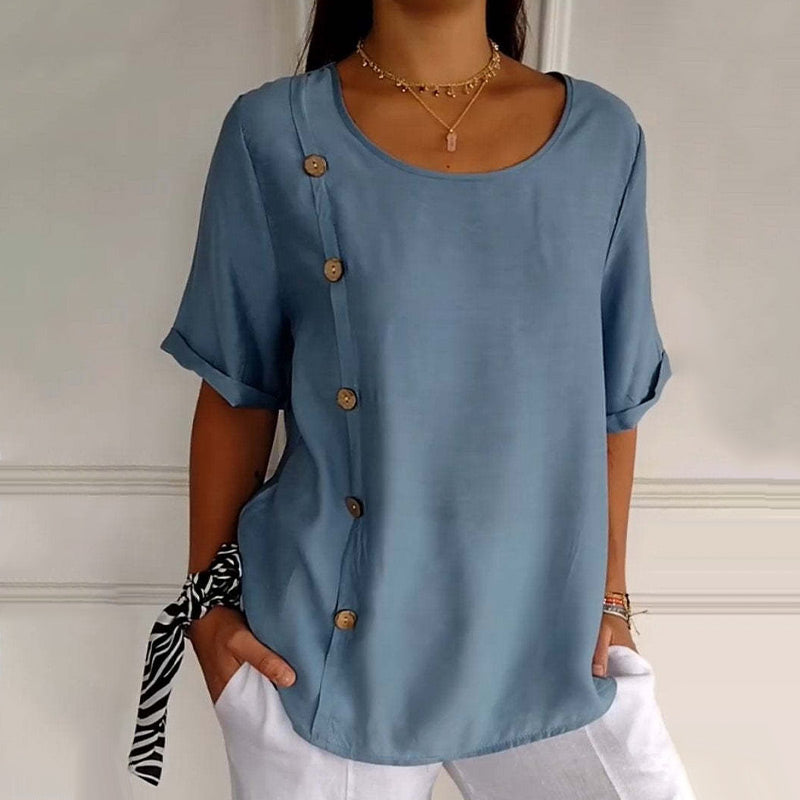 Noella - Blusa casual con botones