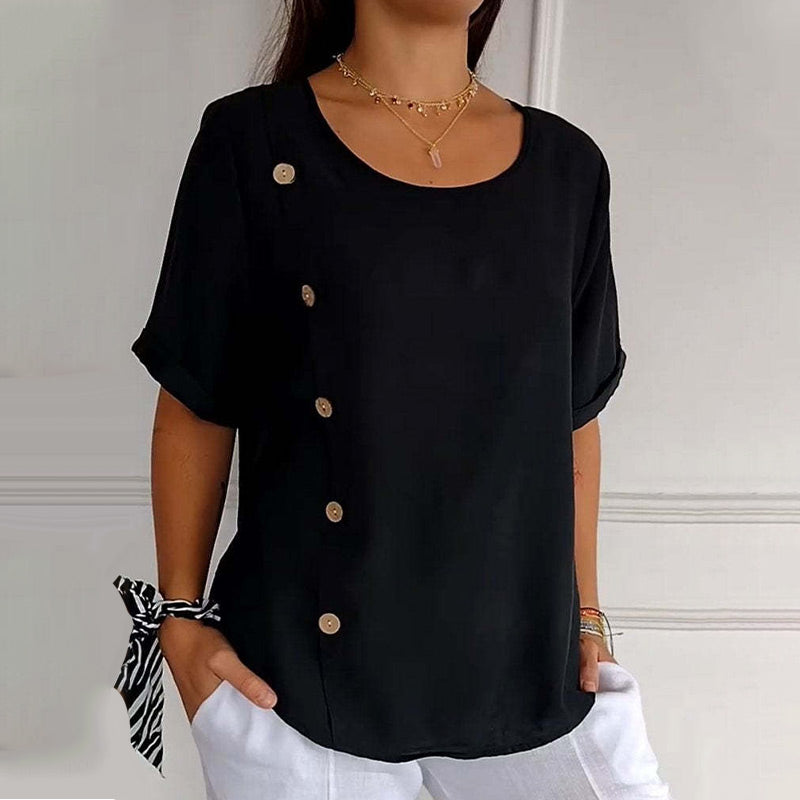 Noella - Blusa casual con botones