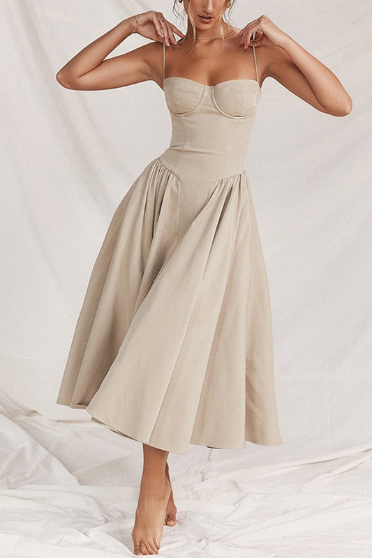 Vestido midi sexy con vuelo Camila