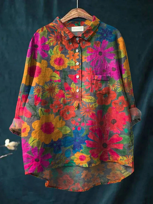 Violet | Camiseta Artística de Plantas
