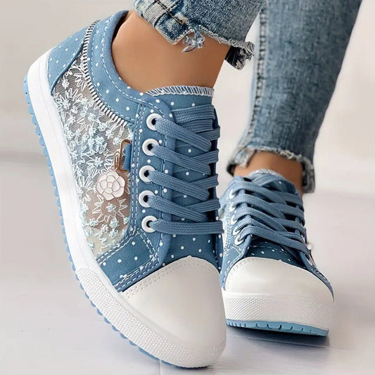 Mielle™ - Zapatillas de encaje punteado