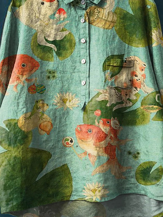Camiseta de arte de pez Rosie