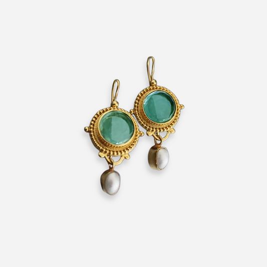 Pendientes vintage Veline con perlas