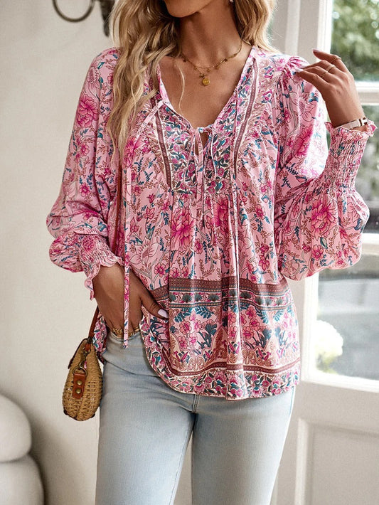 Helena™ - Blusa de Flores de Verano