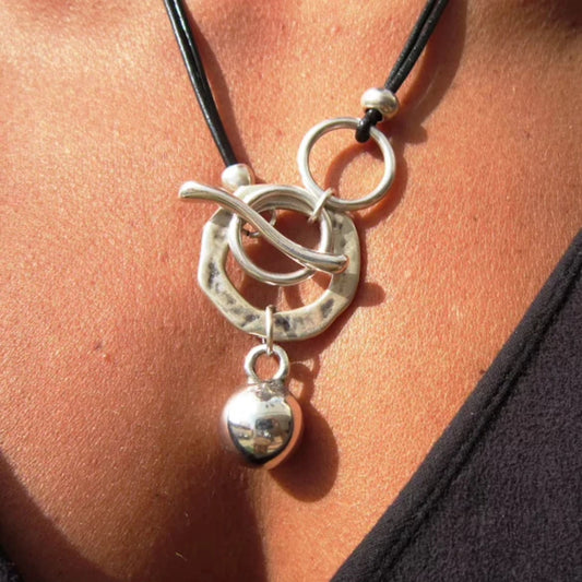 Collar Vintage Plateado Chapado