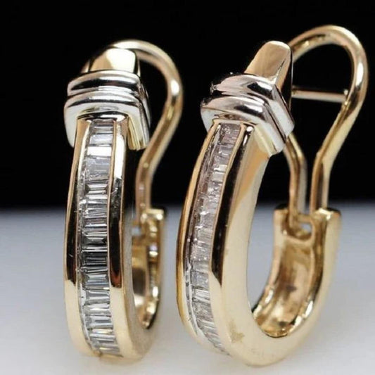 Aretes vintage Valera con diamantes