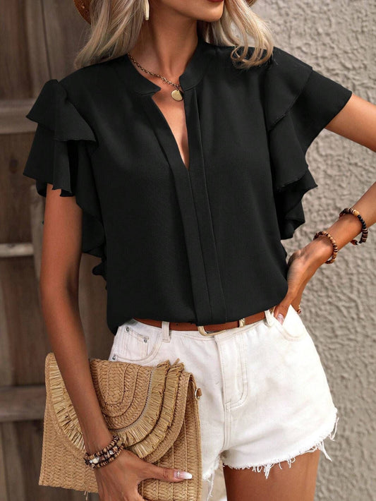 Zendee™ - Blusa elegante con volantes