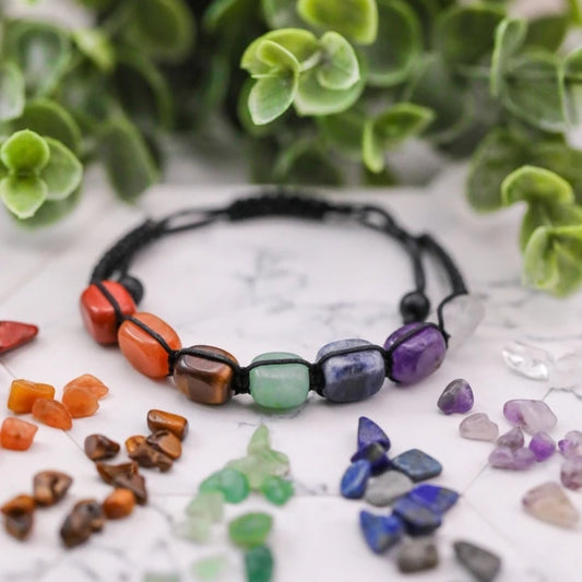 Pulsera de la Fortuna de Piedras Mágicas Naturales Hechas a Mano