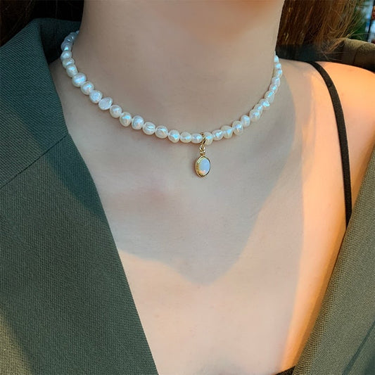 Aretes de Perla de Piedra Luna