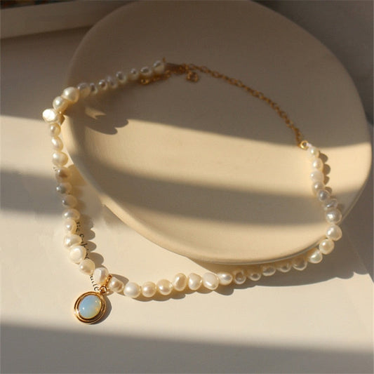 Aretes de Perla de Piedra Luna