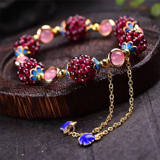 Pulsera de Bayas de Piedra Natural