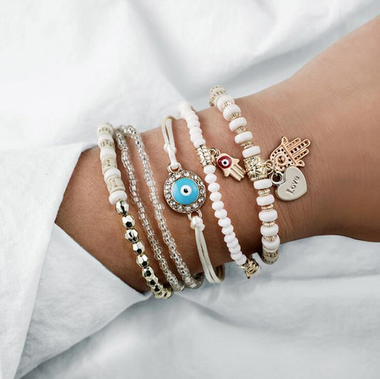 Paquete de pulseras Hamsa