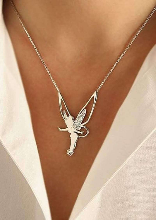 Collar de Hada de la Suerte en Plata de Ley y Oro