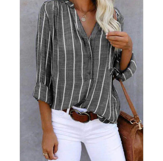 Giana™ - Blusa Casual de Rayas