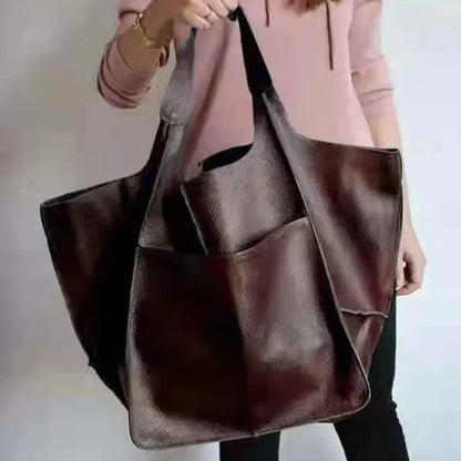 Elise - Bolsa de mano de cuero vintage