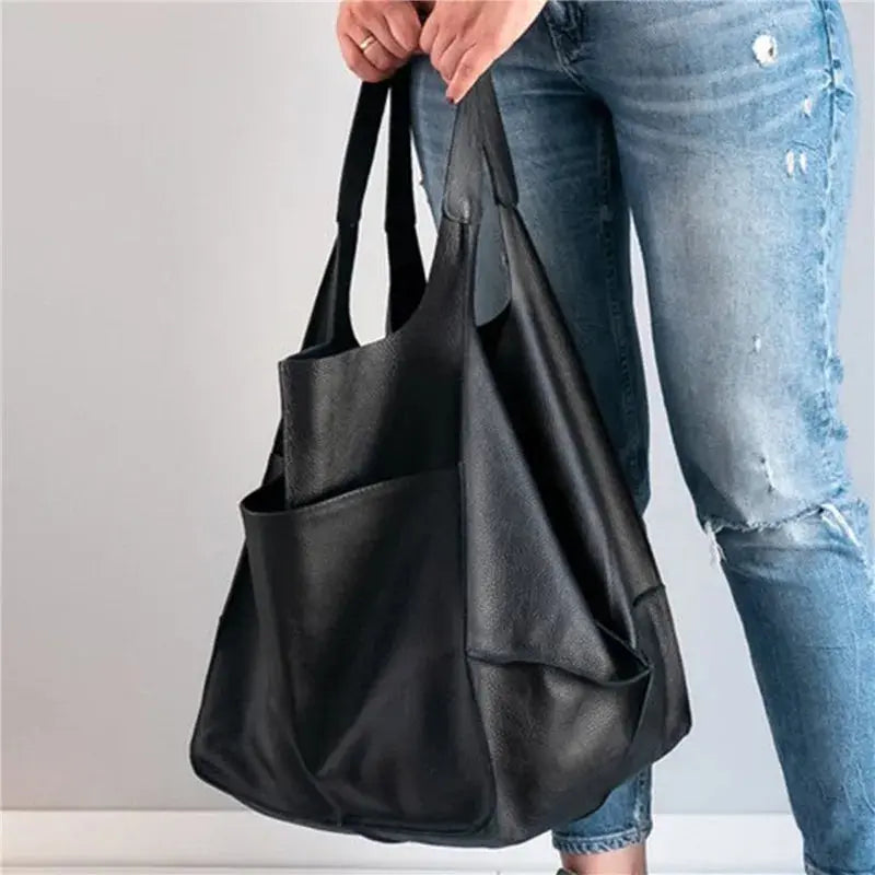 Elise - Bolsa de mano de cuero vintage