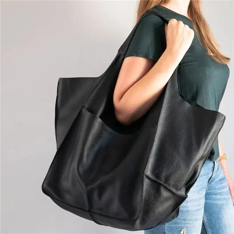 Elise - Bolsa de mano de cuero vintage