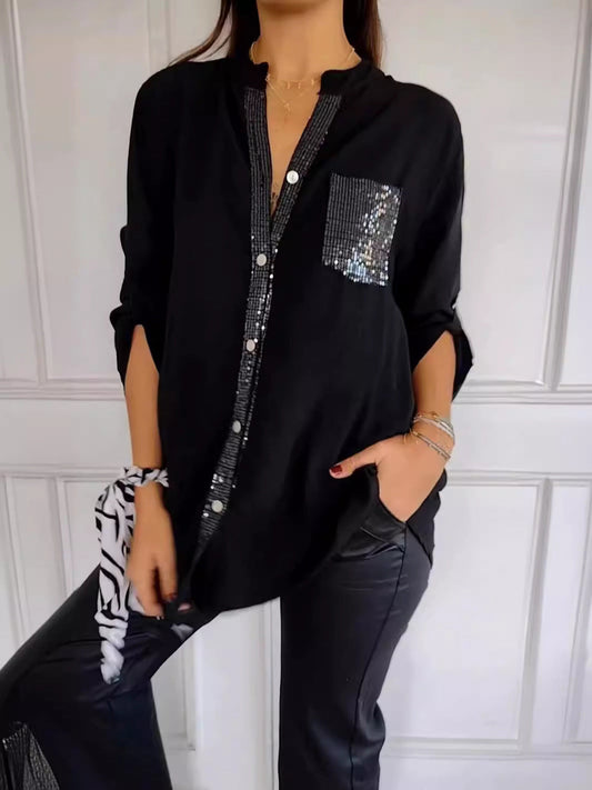 Elaine™ - Blusa de glamour elegante