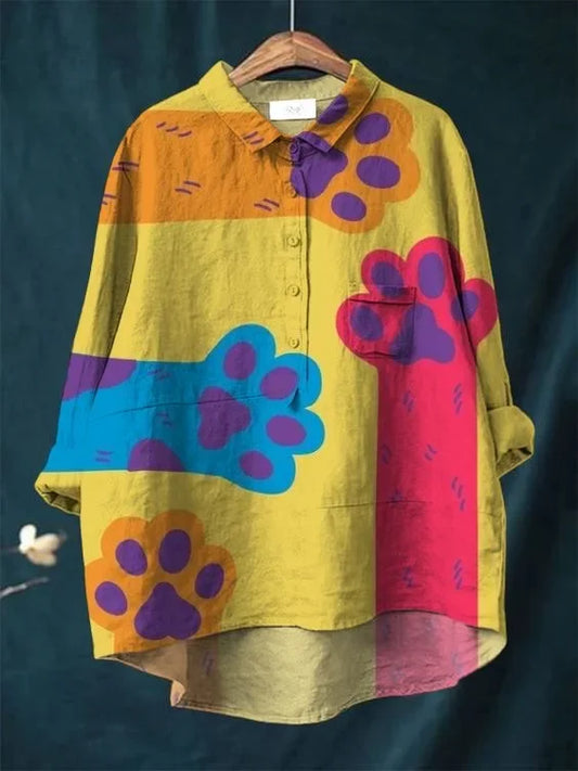 Camiseta de arte de garra para gatos