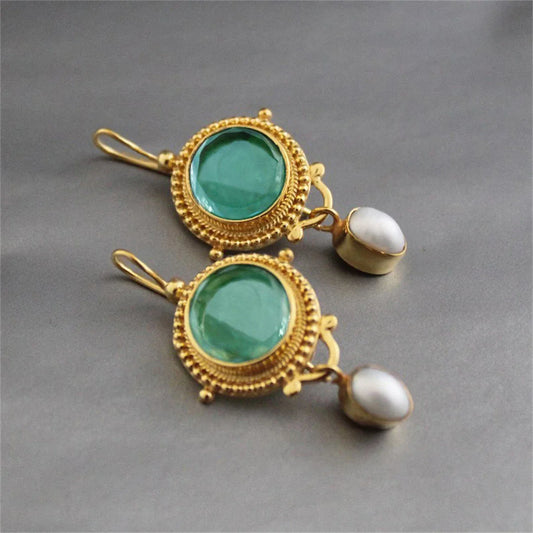 Pendientes vintage Veline con perlas