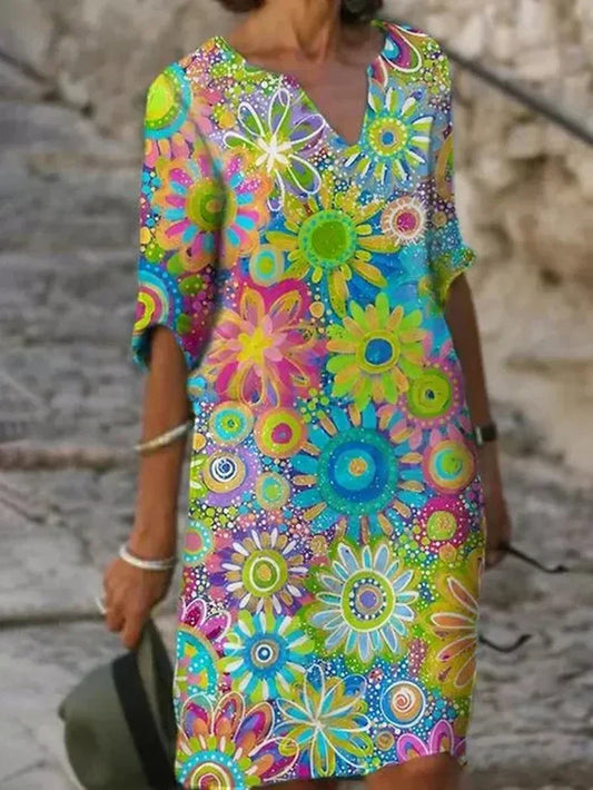 Yelina™ - Vestido Radiante Floral