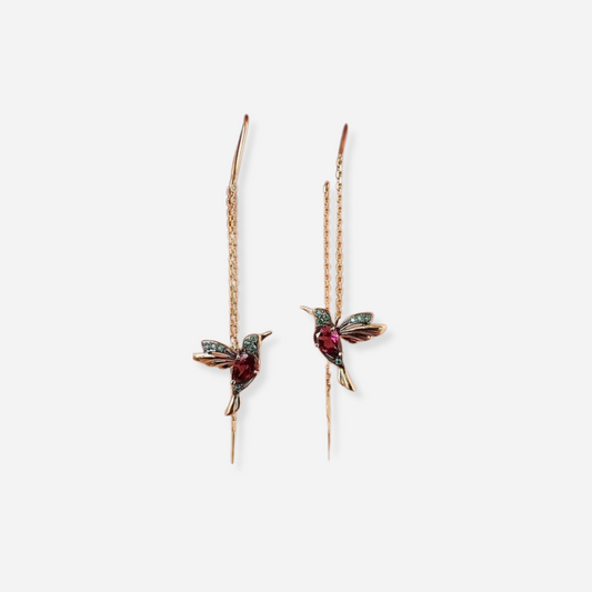 Pendientes de diseño Colibrí