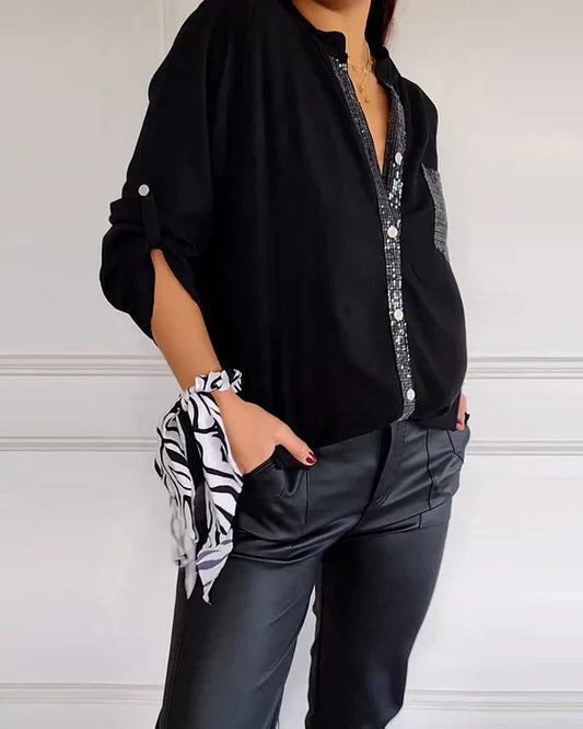 Elaine™ - Blusa de glamour elegante