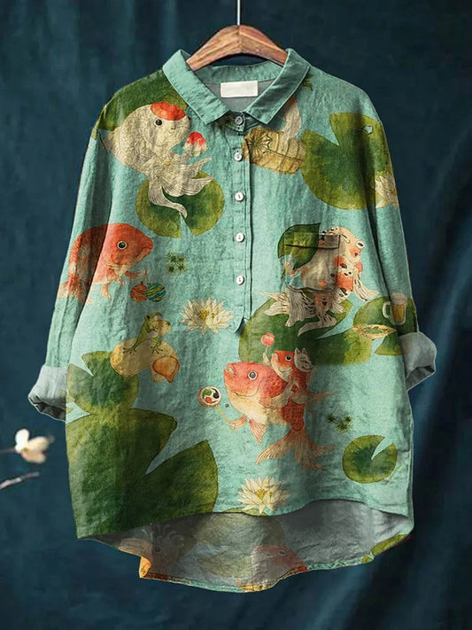 Camiseta de arte de pez Rosie