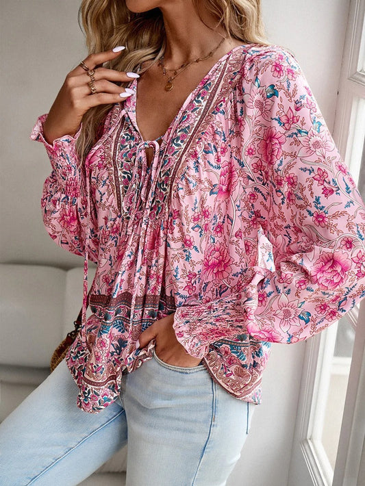 Helena™ - Blusa de Flores de Verano